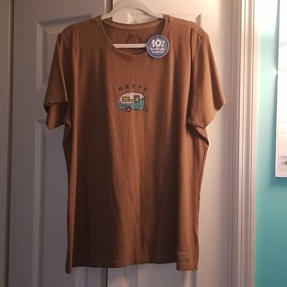 Happy Camper Tee, XL NWT